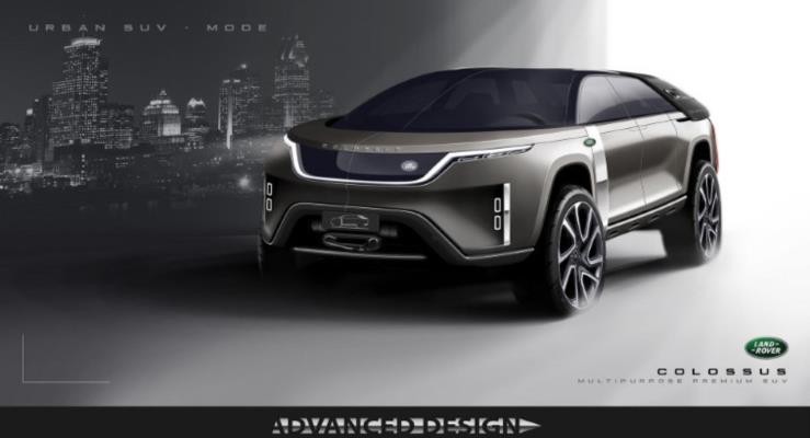 Land Rover Colossus Tasarım Çalışması: SUV ve Pickup Kamyonetin ...